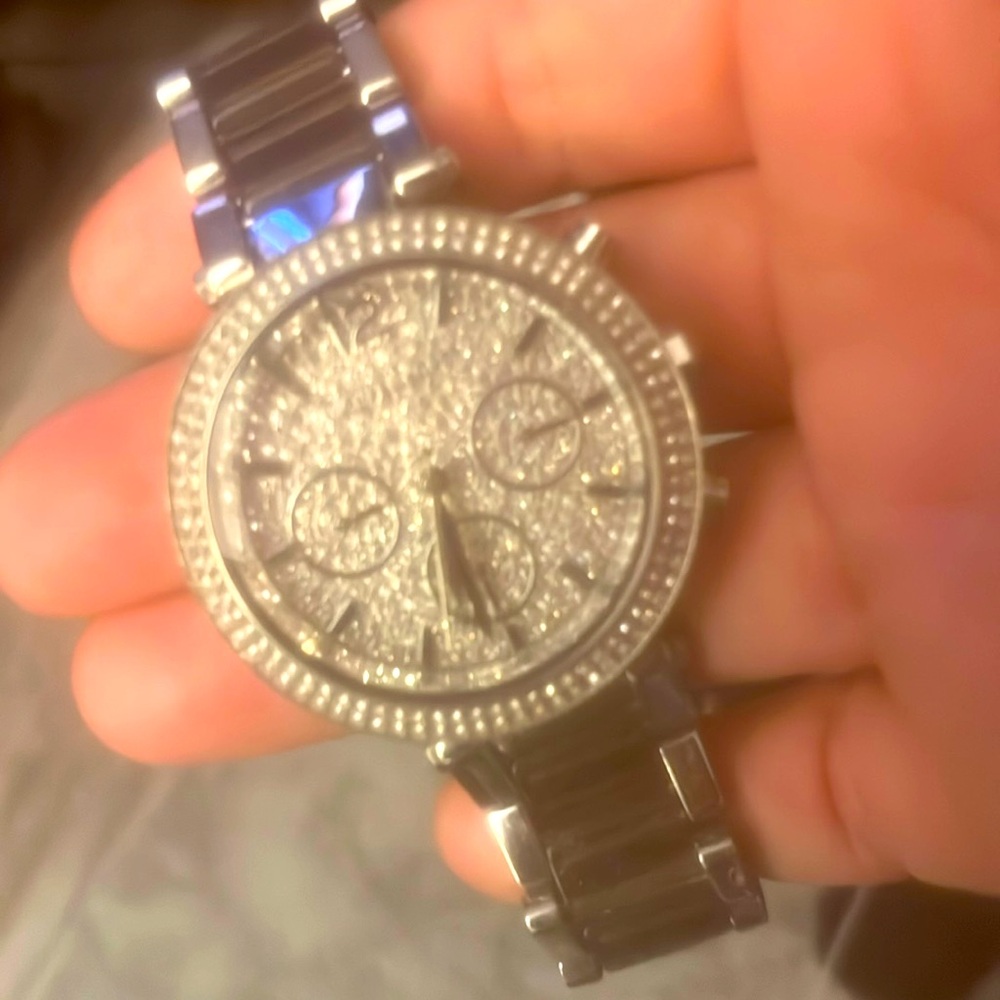 KORS MICHEAL KORS SILVER DIAMOND FACE WATCH